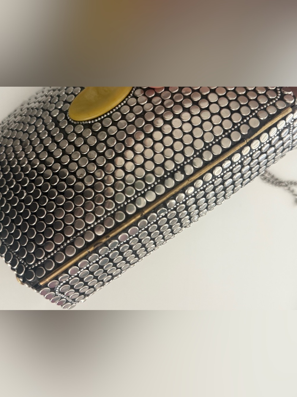 Colorful Stone Mosaic Clutch - Multicolor - Picture 4 of 5
